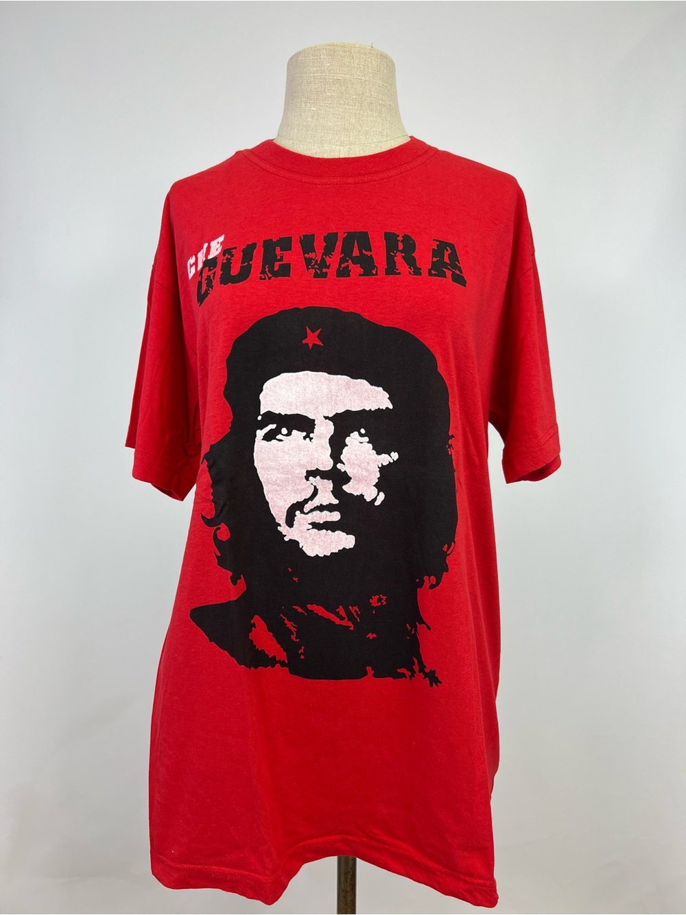 Vintage Che Guevara Graphic T-Shirt Red Euro Import Size XL